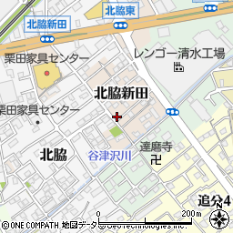 静岡県静岡市清水区北脇新田636周辺の地図