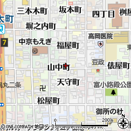 京都府京都市中京区福屋町725-1周辺の地図