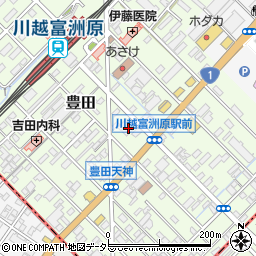三十三銀行川越支店周辺の地図