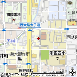 京都府京都市中京区西ノ京南上合町73周辺の地図