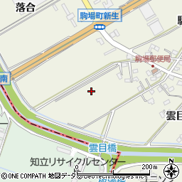 愛知県豊田市駒場町雲目周辺の地図