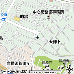 愛知県東海市大田町天神下70-2周辺の地図