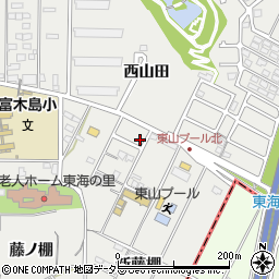 愛知県東海市富木島町新藤棚69-1周辺の地図