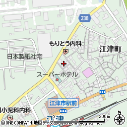 島根県江津市江津町1261-5周辺の地図