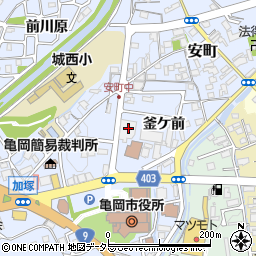 京都府亀岡市安町釜ケ前89周辺の地図