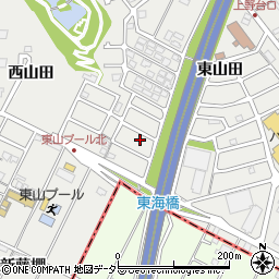 愛知県東海市富木島町西山田1-32周辺の地図