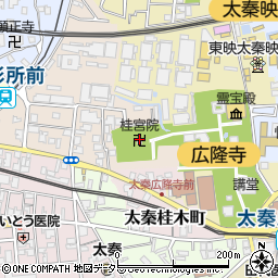 桂宮院周辺の地図