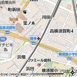 愛知県東海市高横須賀町尾之松周辺の地図