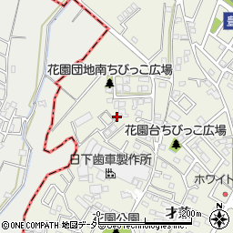 愛知県豊田市花園町小松原周辺の地図
