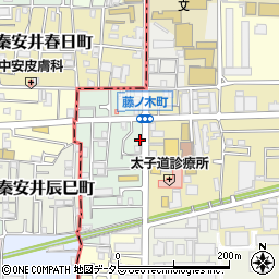 フルーツパーク西ノ京藤ノ木町駐車場周辺の地図