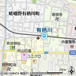 京都府京都市右京区嵯峨野宮ノ元町4-16周辺の地図