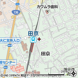 静岡県伊豆の国市田京675-6周辺の地図