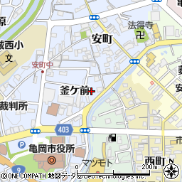 京都府亀岡市安町釜ケ前55-1周辺の地図