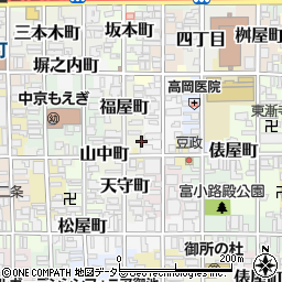 京都府京都市中京区福屋町737-4周辺の地図