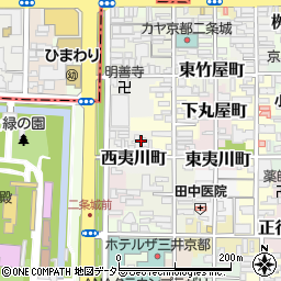 デリード京都二條城前周辺の地図