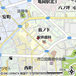 京都府亀岡市北町周辺の地図