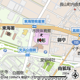 愛知県東海市高横須賀町桝形周辺の地図