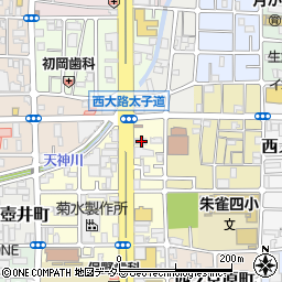 京都府京都市中京区西ノ京南上合町93周辺の地図