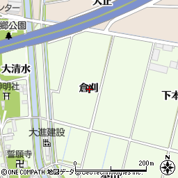 愛知県豊田市上郷町倉刈周辺の地図