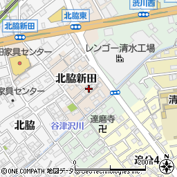 静岡県静岡市清水区北脇新田637周辺の地図