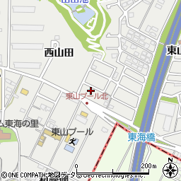 愛知県東海市富木島町西山田1-61周辺の地図