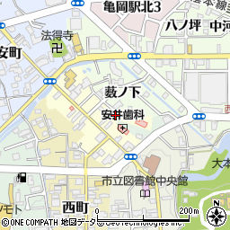 京都府亀岡市北町艮周辺の地図