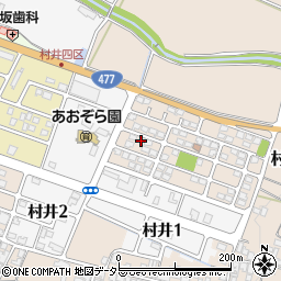 滋賀県蒲生郡日野町村井990-15周辺の地図