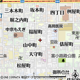 京都府京都市中京区福屋町737周辺の地図