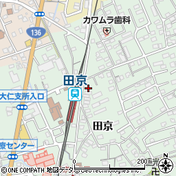 静岡県伊豆の国市田京675-8周辺の地図