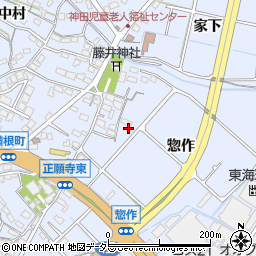 愛知県大府市横根町惣作周辺の地図