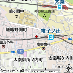 京都府京都市右京区太秦帷子ケ辻町8-53周辺の地図