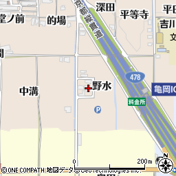 京都府亀岡市吉川町穴川野水周辺の地図