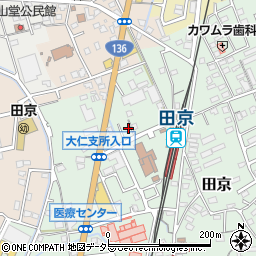 静岡県伊豆の国市田京297-1周辺の地図