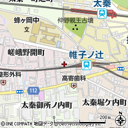 京都府京都市右京区太秦帷子ケ辻町11-92周辺の地図