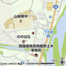 兵庫県宍粟市山崎町三津358周辺の地図