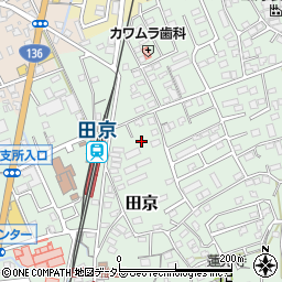 静岡県伊豆の国市田京671-1周辺の地図