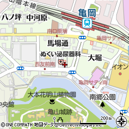 魚民亀岡南口駅前店周辺の地図