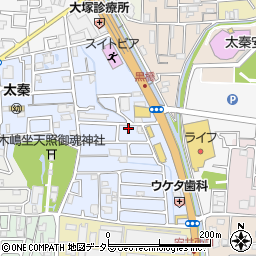 全京都建築労働組合右京支部事務所周辺の地図