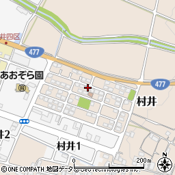 滋賀県蒲生郡日野町村井990-34周辺の地図