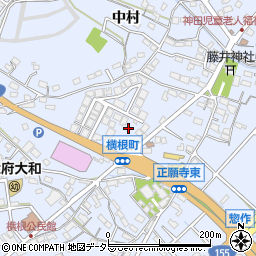 愛知県大府市横根町（前田）周辺の地図