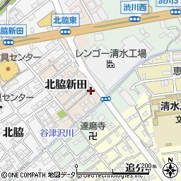 静岡県静岡市清水区北脇新田645周辺の地図