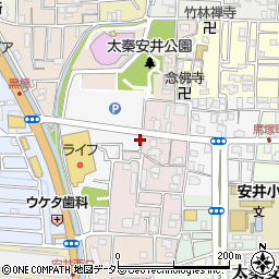 京都府京都市右京区太秦安井池田町17-1周辺の地図