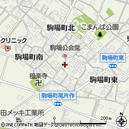 愛知県豊田市駒場町東17周辺の地図