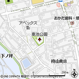 車池公園周辺の地図