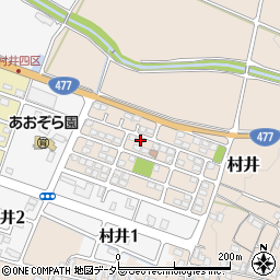 滋賀県蒲生郡日野町村井990-33周辺の地図