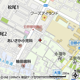 滋賀県蒲生郡日野町大窪424周辺の地図