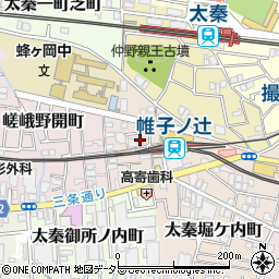 京都府京都市右京区太秦帷子ケ辻町11-25周辺の地図