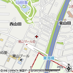 愛知県東海市富木島町西山田1-71周辺の地図