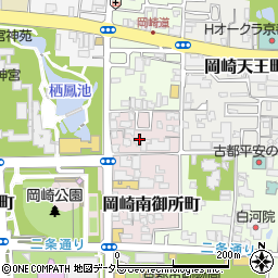 京都府京都市左京区岡崎南御所町周辺の地図