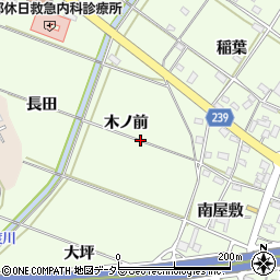 愛知県豊田市和会町木ノ前周辺の地図